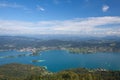 Pyramidenkogel, view of the Lake Worthersee, Carinthia, Austria