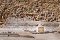 Pyramidion capstone at Red Pyramid of Sneferu in Dahshur, Cairo, Egypt Royalty Free Stock Photo