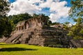 Pyramids and ancient buildings in archaeological site of Palenque, Mexico Royalty Free Stock Photo