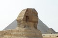 Pyramids In Desert Of Egypt And Sphinx In Giza Royalty Free Stock Photo