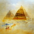 Pyramids of Egypt Royalty Free Stock Photo