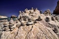 Pyramids of fortune stones, Cyprus Royalty Free Stock Photo