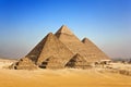 The Pyramids of Giza Royalty Free Stock Photo