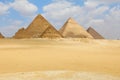 Pyramids in Giza Royalty Free Stock Photo