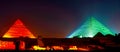 Pyramids of Giza in Cairo, Egypt Royalty Free Stock Photo