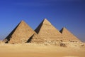 Pyramids of Giza, Cairo Royalty Free Stock Photo