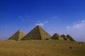 pyramids in Giza, Egypt Royalty Free Stock Photo