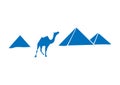 Pyramids of Giza vector illustration clip art