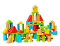 Pyramids of Kids Multicolored Wooden Building Blocks