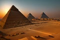 Pyramids like those found in Giza, outside Cairo Egypt