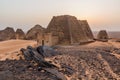 Pyramids of Meroe in Sud Royalty Free Stock Photo