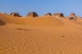 Pyramids of Meroe in Sud Royalty Free Stock Photo