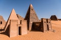 Pyramids of Meroe, Sudan in Africa Royalty Free Stock Photo