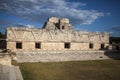 Pyramids Mexico Uxmal forest trees Royalty Free Stock Photo