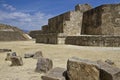 The pyramids of Monte Alban, Oaxaca, Mexico Royalty Free Stock Photo