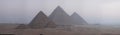 Pyramids panorama 5000 pixels wide Royalty Free Stock Photo
