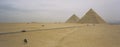 Pyramids panorama cairo egypt