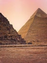 The Pyramids and Sphinx of Giza in Egypt, Middle East Royalty Free Stock Photo