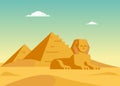 Pyramids And Sphynx Royalty Free Stock Photo