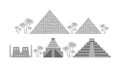 Pyramids And Temples Of Ancient Egypt, Babylon, Maya.