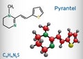 Pyrantel molecule. It is pyrimidine derivative anthelmintic antinematodal drug for treatment of intestinal nematodes