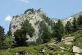 Pyrenean landscape in Ariege, Occitanie in south of France