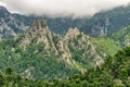 Pyrenees Mountains in France with a scenery taken in Casteil South of France Royalty Free Stock Photo
