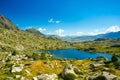 Pyrenees Pessons peak and lakes, Andorra