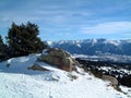 Pyrenees from Roc de la Calme Royalty Free Stock Photo
