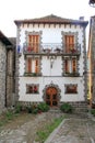 Pyrenees stone houses in Anso valley Huesca Royalty Free Stock Photo