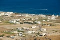 View to the countryside area at the sea shore in Pyrgos, Greece.