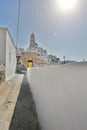 Pyrgos Kallistis, Santorini, Cyclades islands. Greece Royalty Free Stock Photo