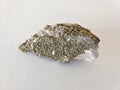 Pyrite and calcite minerals