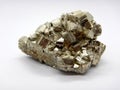 Pyrite crystal macro, sulfide mineral