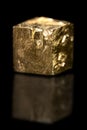 Pyrite cube mineral gemstone, yellow rough gemstone