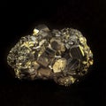 Pyrite Mineral Stone. Closeup