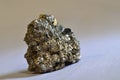 Pyrite Stone its brassy golden glow and hint of sparkle. Royalty Free Stock Photo