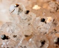 Pyrites and calcite translucent minerals