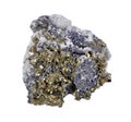 Pyrites druse with galena