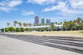 Pyrmont Park, Johnstons Bay with Cityscape view in the background, Sydney, Australia. Royalty Free Stock Photo