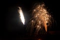 Pyrotechnics at a wedding or New Year`s Eve.