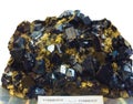 pyrrhotite on quartzit piece in the mineralogy museum