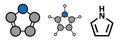 Pyrrole heterocyclic organic molecule