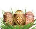 Pysanky easter eggs Royalty Free Stock Photo