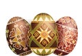 Pysanky easter eggs Royalty Free Stock Photo