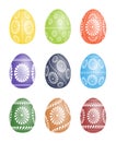 Pysanky - vector Easter egg illustration.