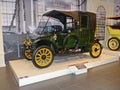 Pyshma, Russia - 09/12/2020: Exhibition of retro cars. Car `Renault Type AG-1 9CV Taxi`, 1907, landaulette, capacity 9 HP