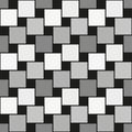 Pythagorean tiling. Seamless surface pattern design with flooring ornament. Squares tessellation vector