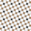 Pythagorean tiling. Seamless surface pattern design with flooring ornament. Squares tessellation vector