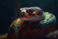 Python close up. Generative AI Royalty Free Stock Photo